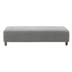 Naci Modern Boucle Ottoman Bench by