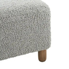 Naci Modern Boucle Ottoman Bench by