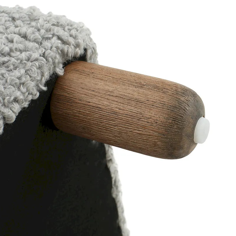 Naci Modern Boucle Ottoman Bench by