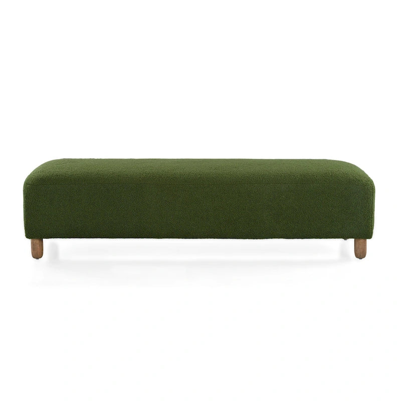 Naci Modern Boucle Ottoman Bench by