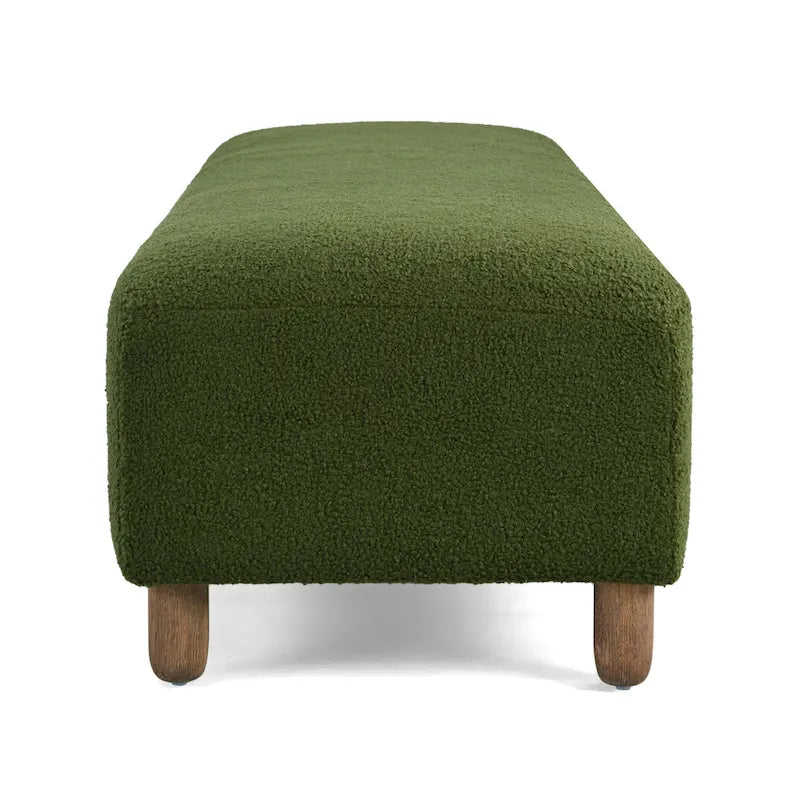 Naci Modern Boucle Ottoman Bench by