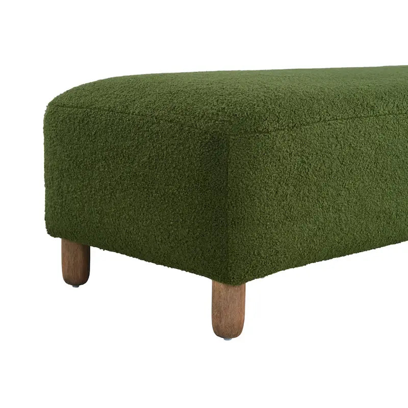 Naci Modern Boucle Ottoman Bench by