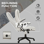 High Back Vibration Massage Office Chair with 6 Vibration Points, Heated Reclining Computer Chair with Armrest and Remote