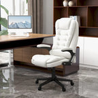 High Back Vibration Massage Office Chair with 6 Vibration Points, Heated Reclining Computer Chair with Armrest and Remote