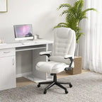 High Back Vibration Massage Office Chair with 6 Vibration Points, Heated Reclining Computer Chair with Armrest and Remote