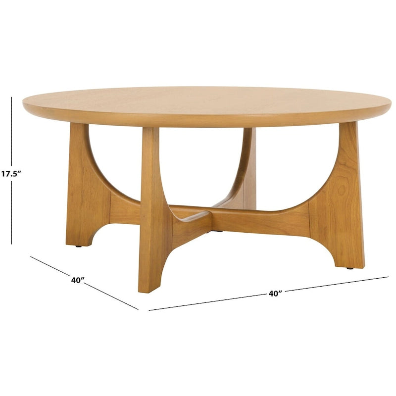  Couture Sasha Wood Coffee Table - 40Wx40Dx18H