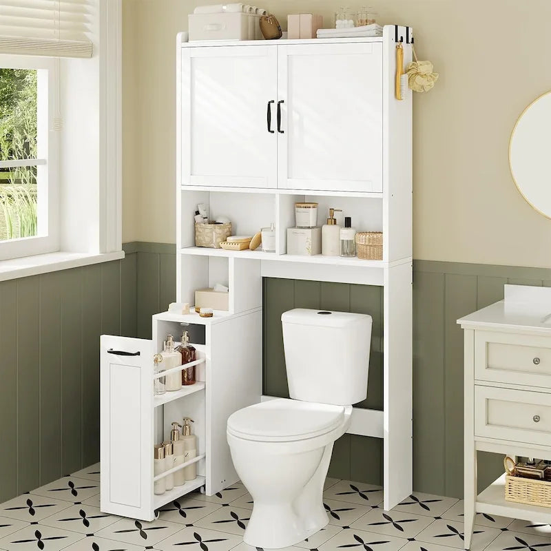 Over The Toilet Bathroom Storage Cabinet Toilet Storage Shelves