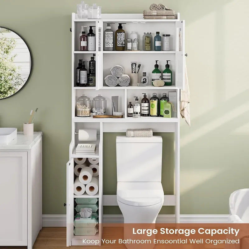 Over The Toilet Bathroom Storage Cabinet Toilet Storage Shelves