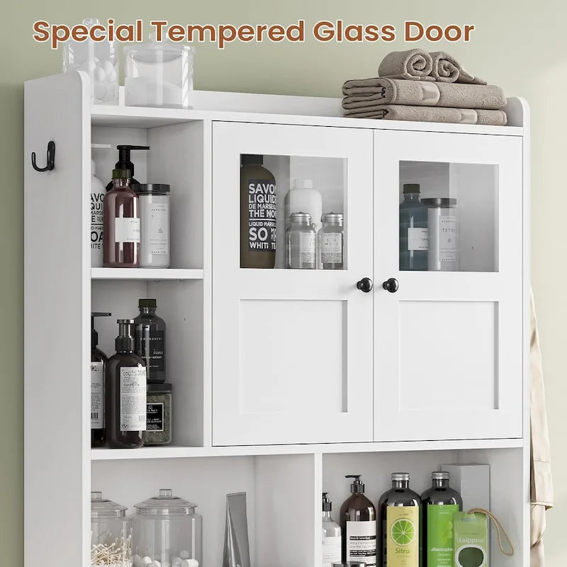 Over The Toilet Bathroom Storage Cabinet Toilet Storage Shelves