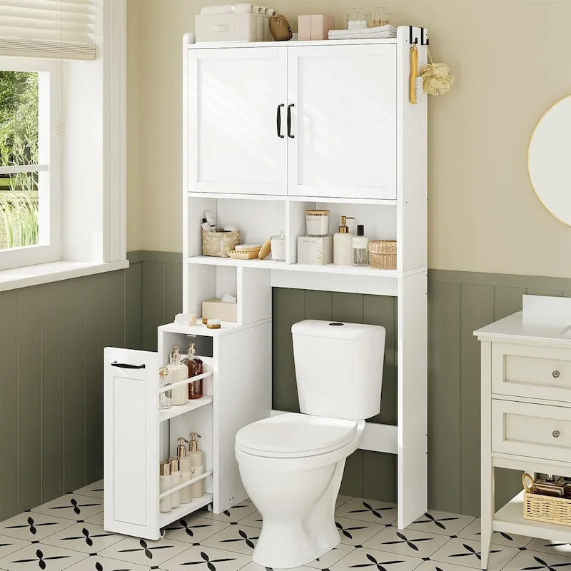 Over The Toilet Bathroom Storage Cabinet Toilet Storage Shelves